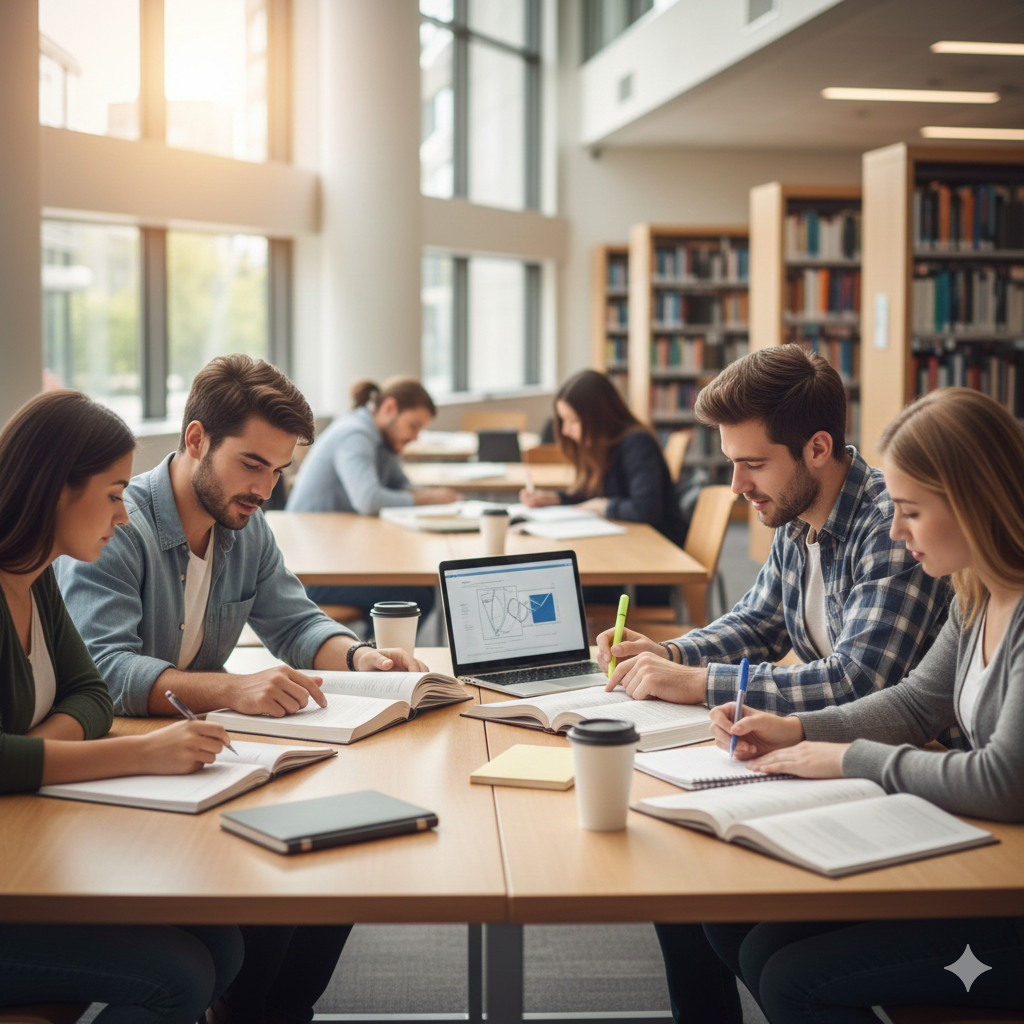 Students Studying