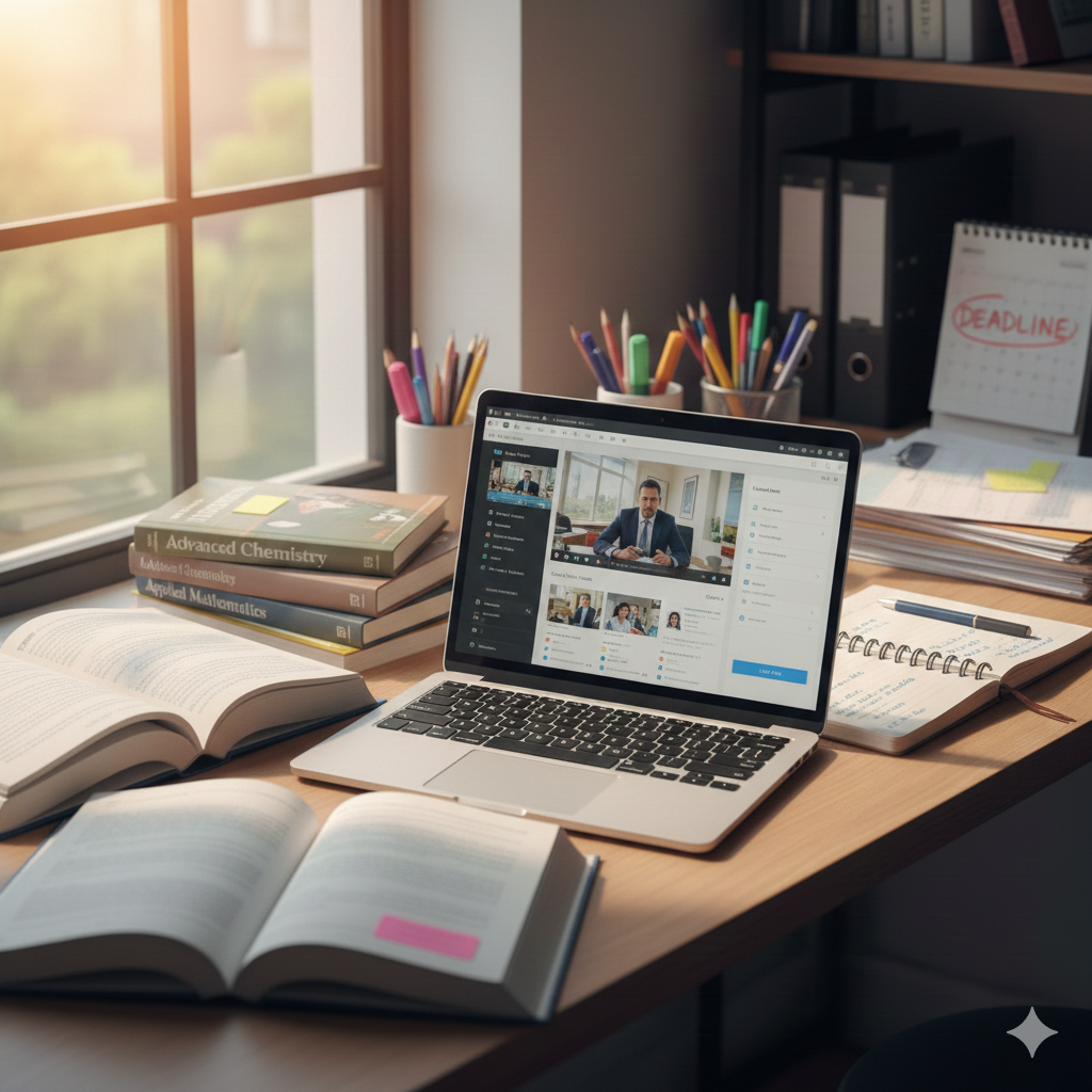 Open Notebook with Pen